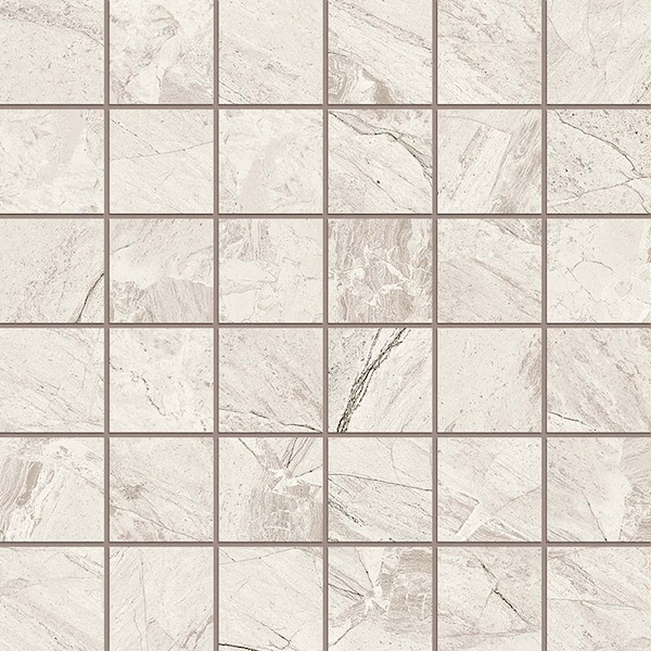 Apollo Tile Splendor 11.81 in. x 11.81 in. Matte Beige Porcelain Mosaic Wall and Floor Tile 5.81 sqft/case, 6PK IMP88EAWHMOS - main
